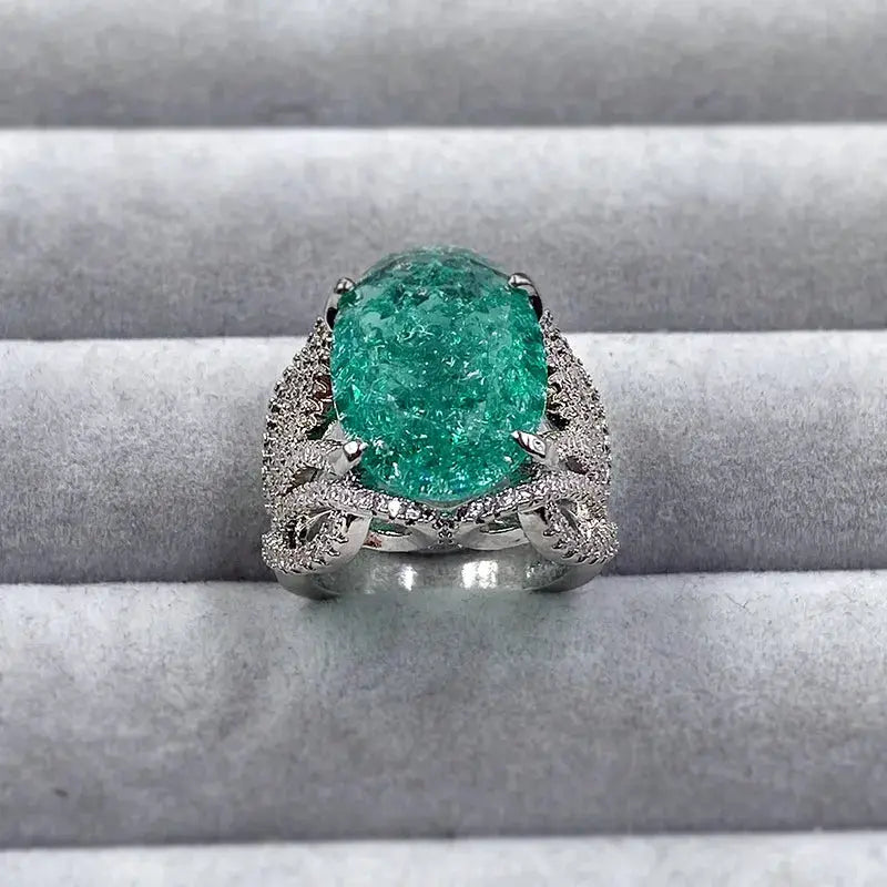 Aurora Color Zircon Ring Collection – detail view 5