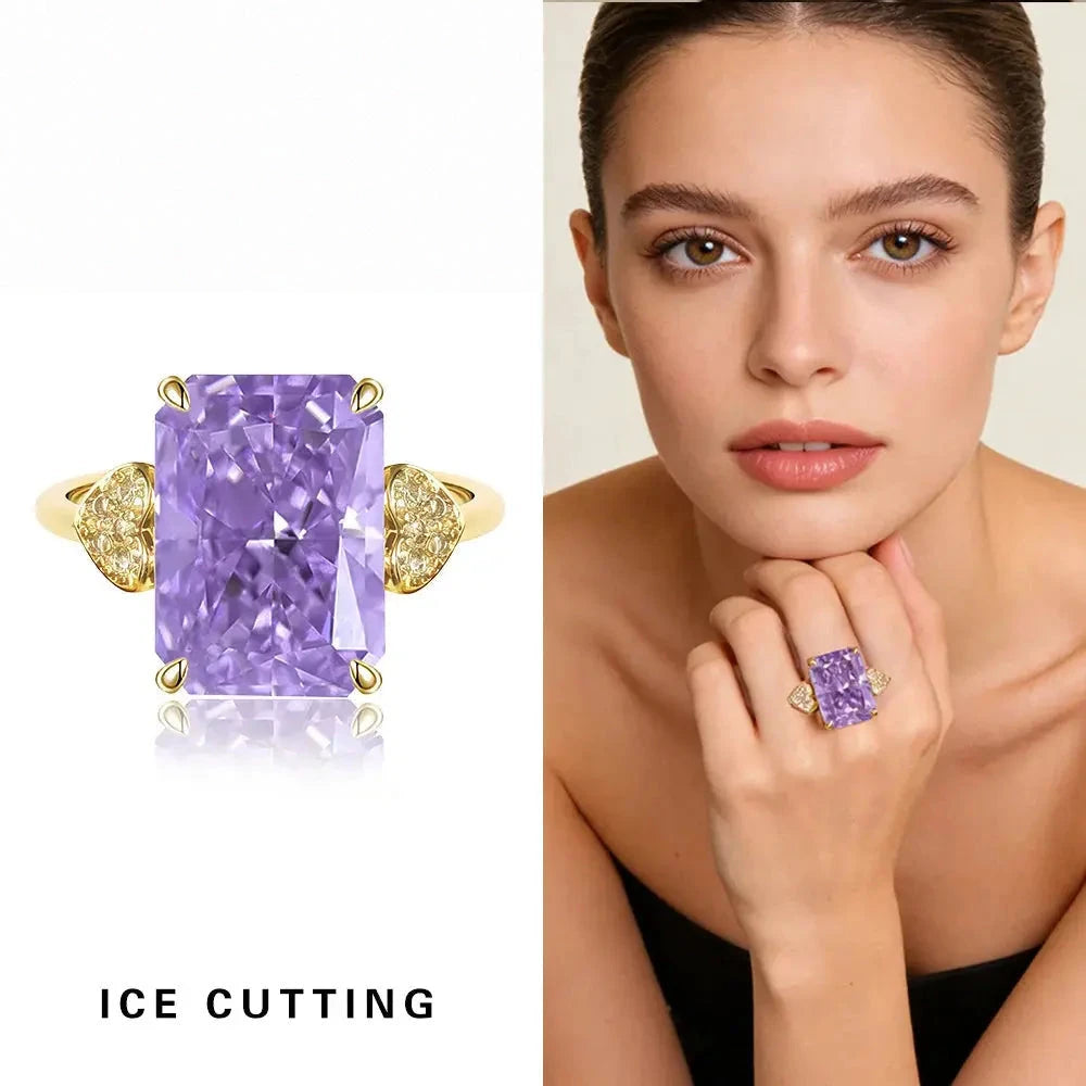 Prism Ice-Cut Adjustable Statement Ring – detail view 12