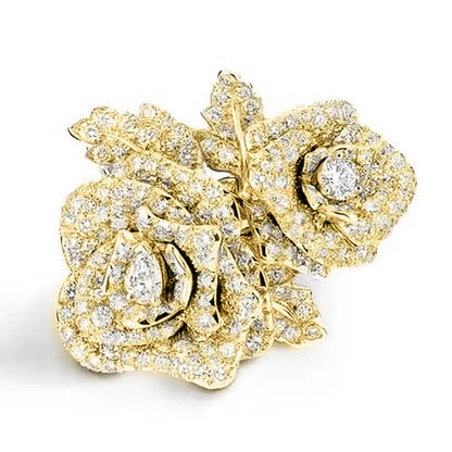Rosette Pavé Statement Ring – detail view 4