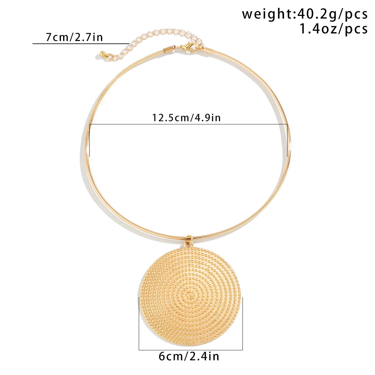 Geometric Minimalist Statement Choker Collar Necklace