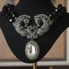 Elegant Vintage Crystal Horse Necklace with a Touch of Luxury