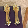 Exquisite Geometric Tassels Pearl Dangle Earrings