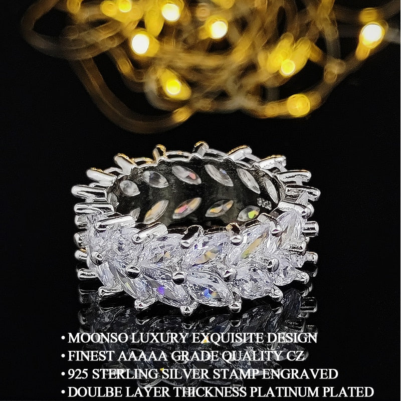 Elegant Bridal Jewelry Set with Marquise Cut Cubic Zirconia
