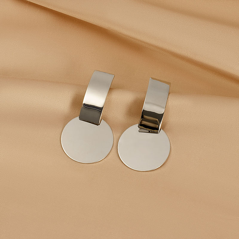 Geometric Statement Earrings with Korean-inspired Design