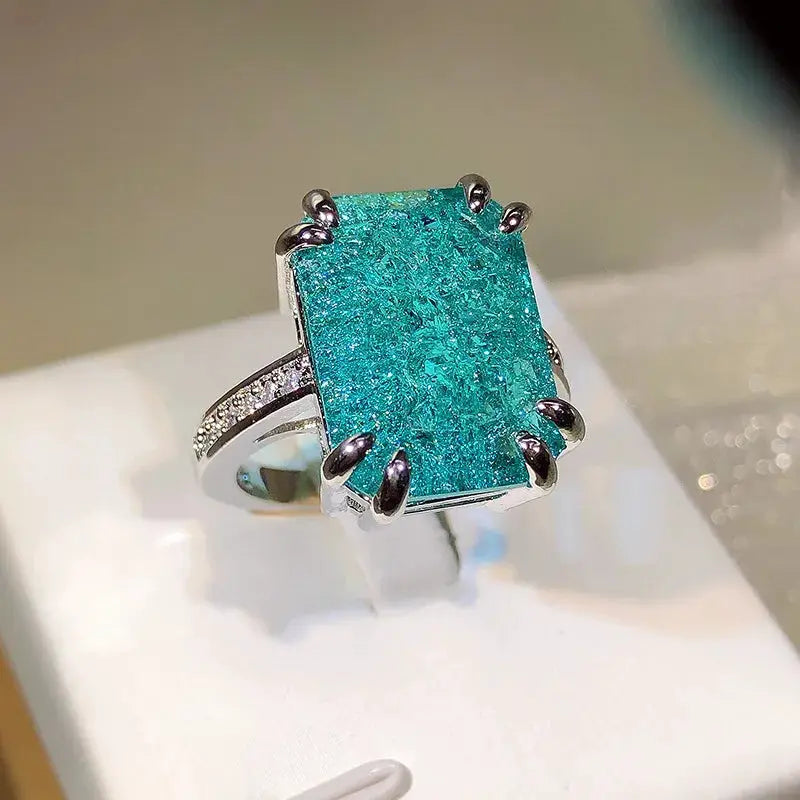Aurora Color Zircon Ring Collection – detail view 9