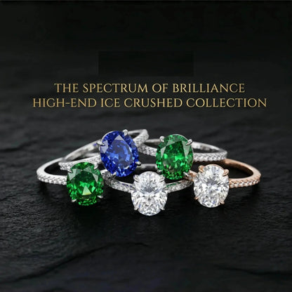 Celestia Oval Zircon Statement Ring – detail view 3