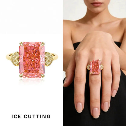 Prism Ice-Cut Adjustable Statement Ring – detail view 11