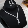 Load image into Gallery viewer, Elegant Geometric Crystal Jewelry Set with Necklace and Earrings