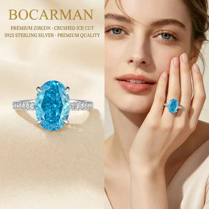 Celestia Oval Zircon Statement Ring – detail view 35
