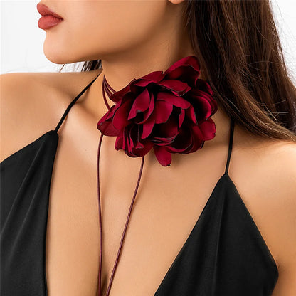 Gothic Rose Choker Necklace