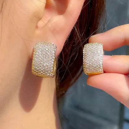 Sculpted Pavé Hoop Earring Collection – detail view 6