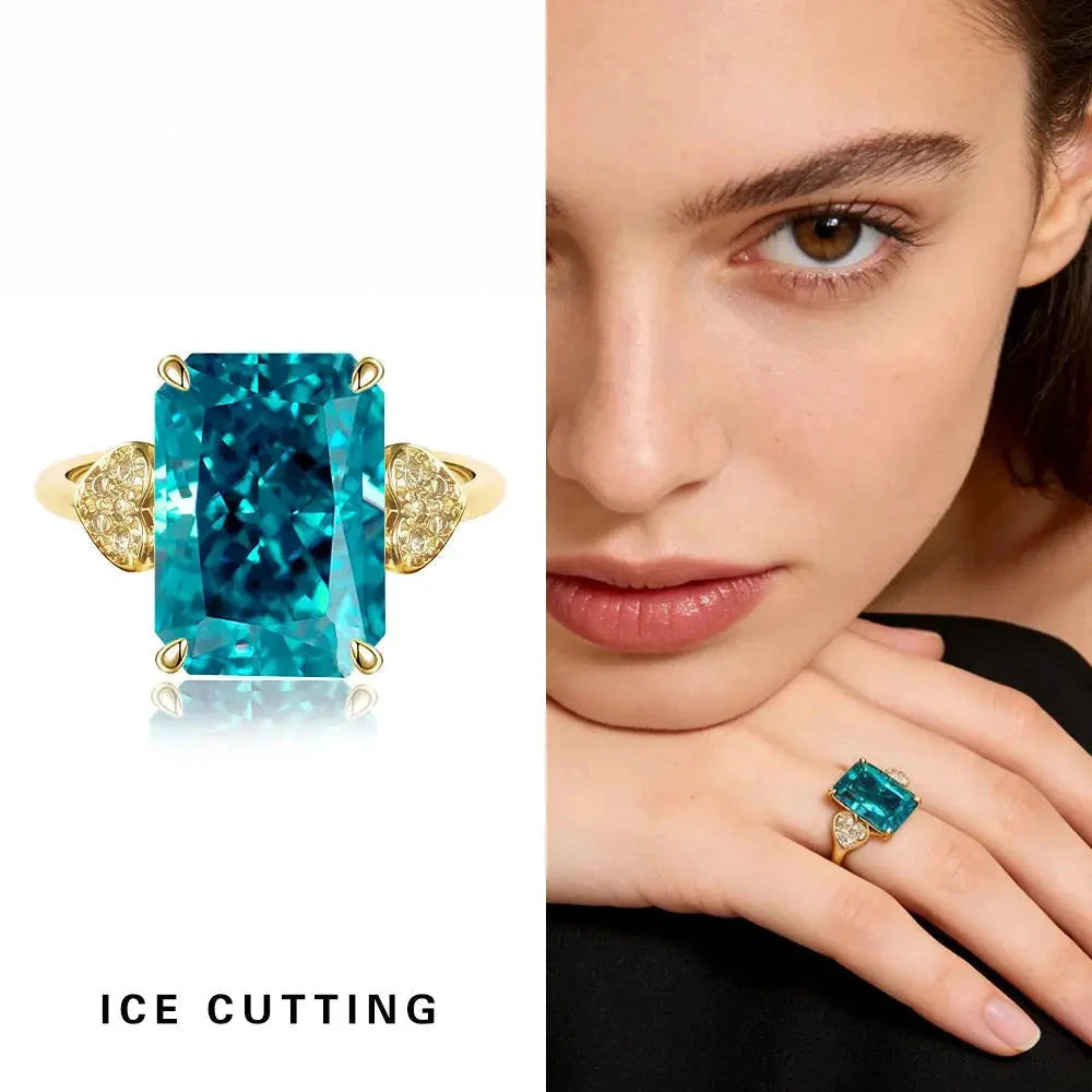 Prism Ice-Cut Adjustable Statement Ring – detail view 10