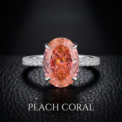 Celestia Oval Zircon Statement Ring – detail view 4