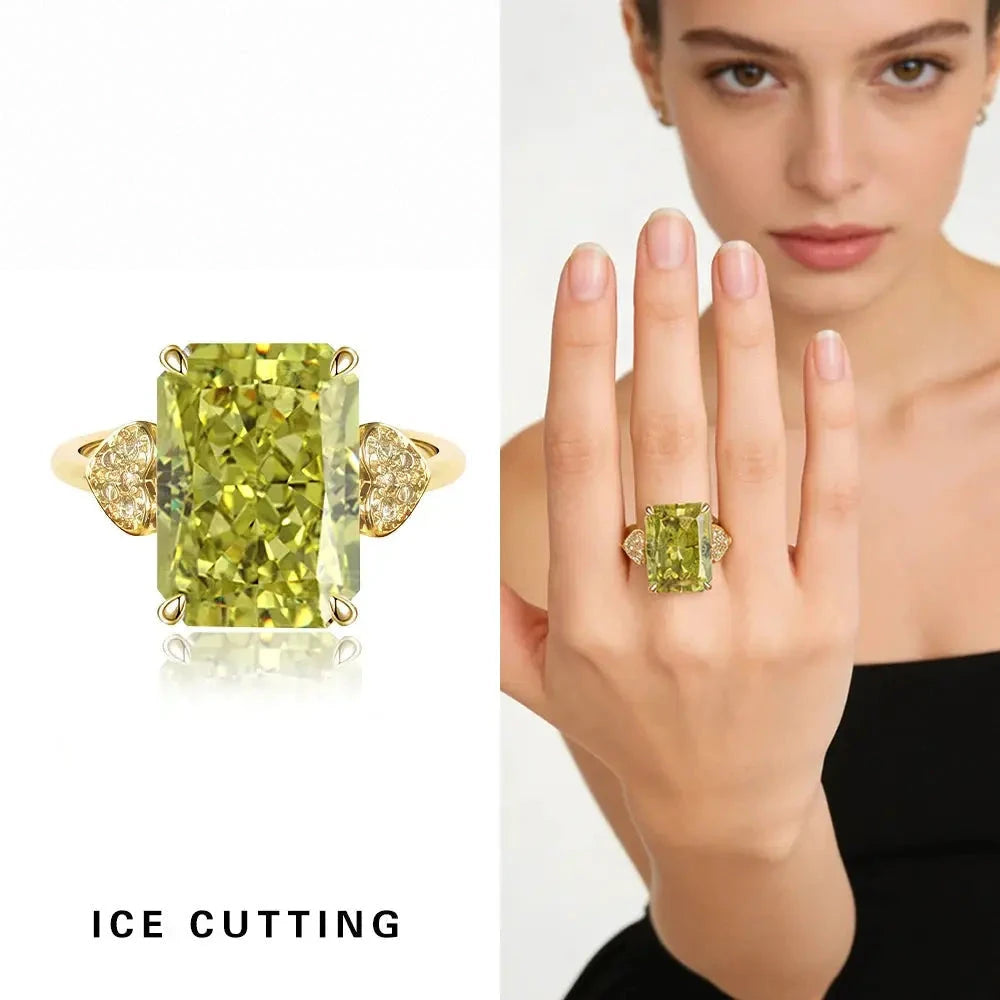 Prism Ice-Cut Adjustable Statement Ring – detail view 9