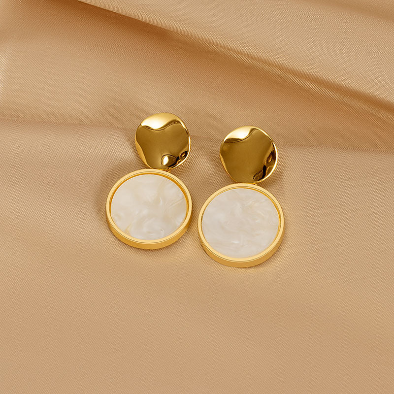 Geometric Statement Earrings with Korean-inspired Design