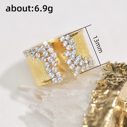 Geometric Cubic Zirconia Ring
 
 Enhance your fashion-forward look with our trendy and chic Cubic Zirconia Modern Ring. The geometric design and prong setting make this ring a must-have for any Glam DuchessGlam DuchessGeometric Cubic Zirconia Ring