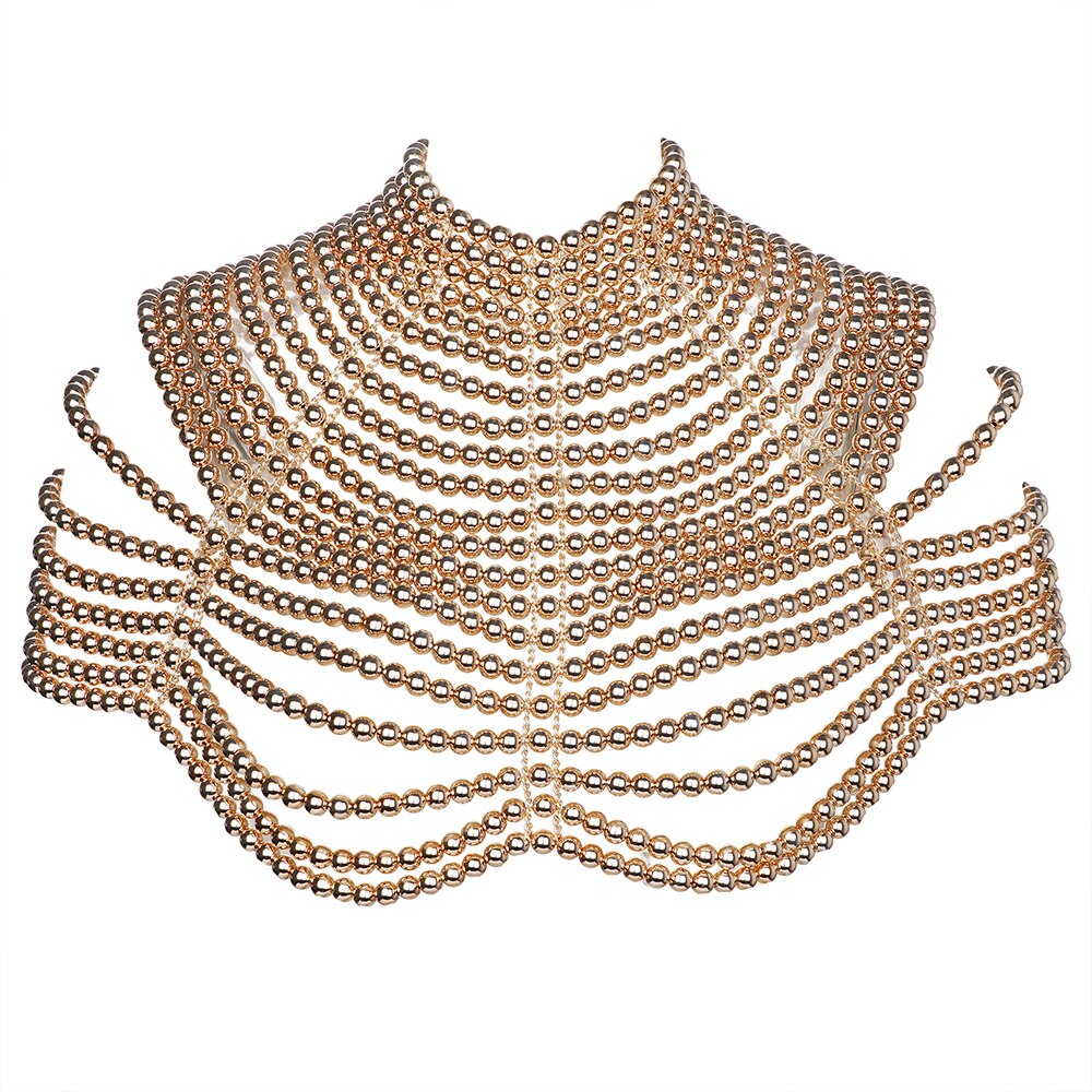 Pearl Body Chain Necklace Shawl Shoulder Jewelry