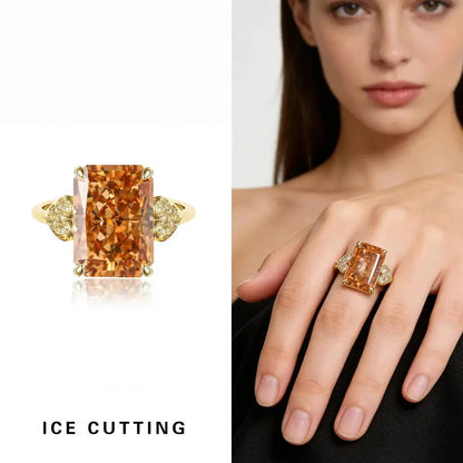 Prism Ice-Cut Adjustable Statement Ring – detail view 17