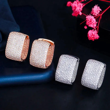 Sculpted Pavé Hoop Earring Collection – detail view 3