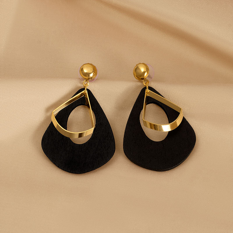 Geometric Statement Earrings with Korean-inspired Design