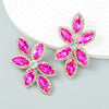 Load image into Gallery viewer, Shimmering Rhinestone Flower Earrings