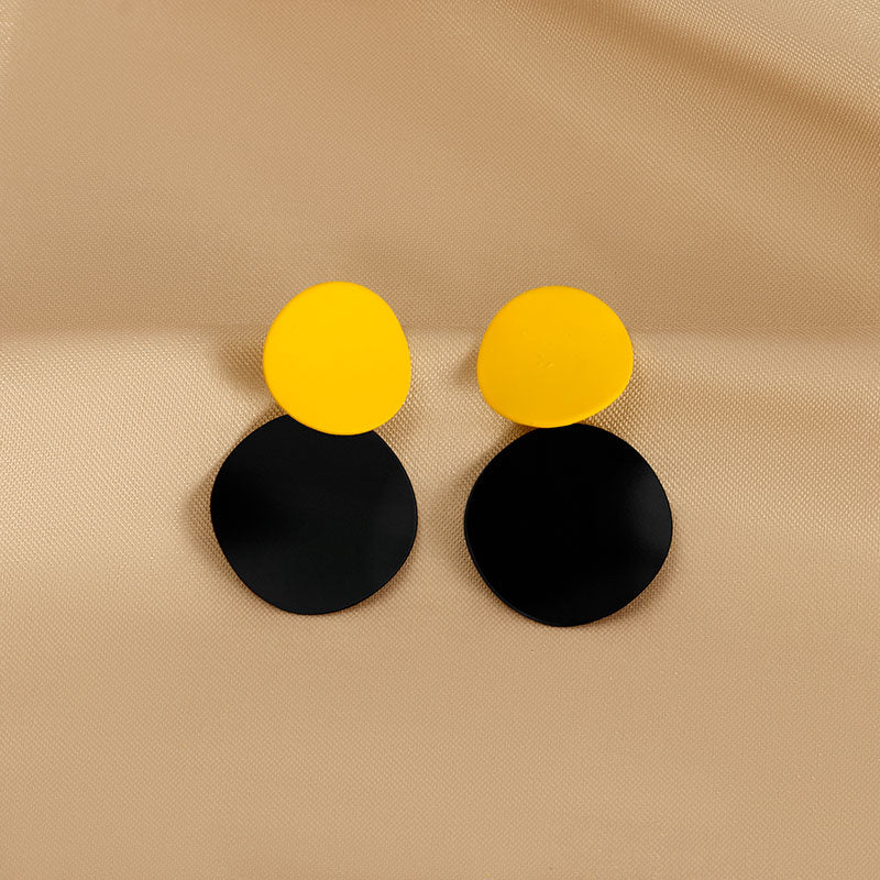 Geometric Statement Earrings with Korean-inspired Design