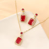 Classic Bridal Cubic Zirconia Jewelry Set