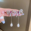 Pearl Crystal Bowknot Jewelry Set