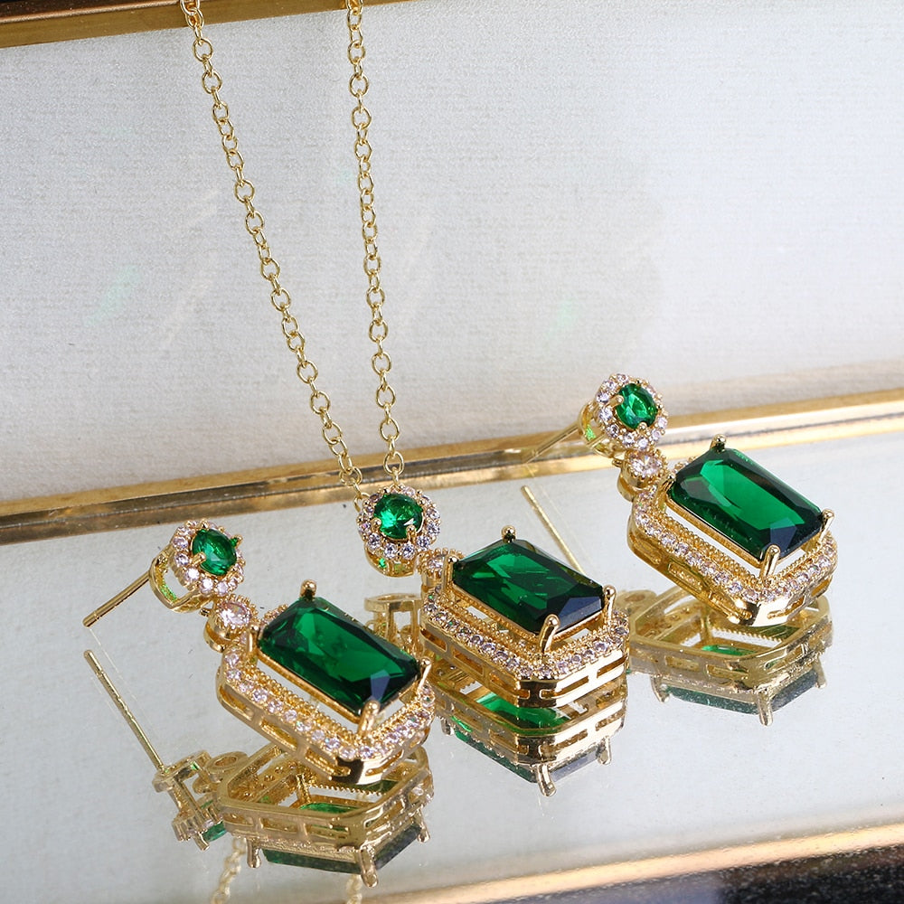 Classic Bridal Cubic Zirconia Jewelry Set