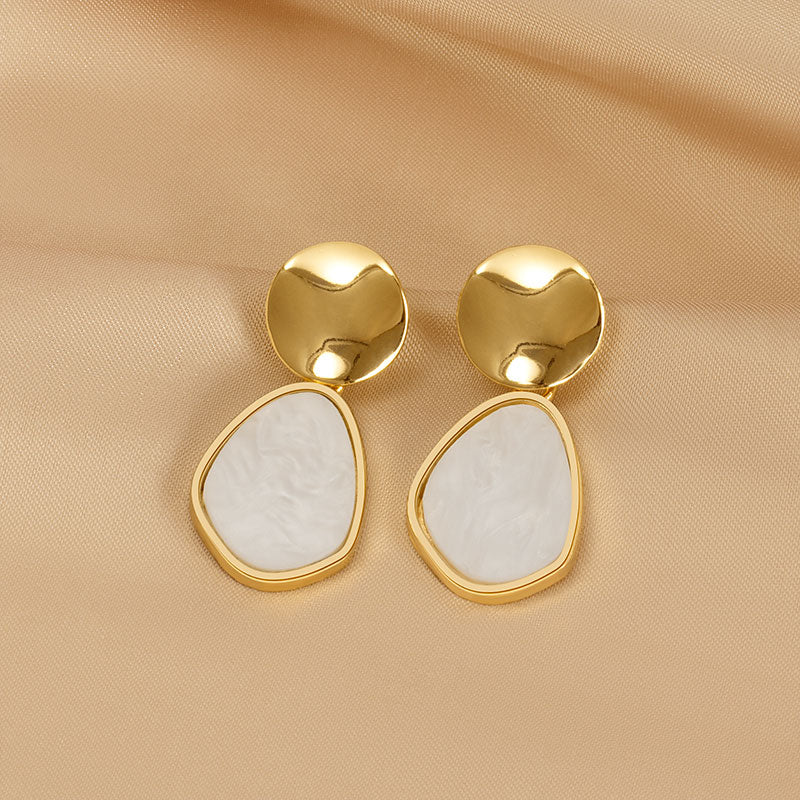 Geometric Statement Earrings with Korean-inspired Design