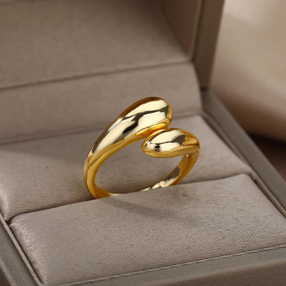 Unique Minimalist Gold Stainless Steel Rings