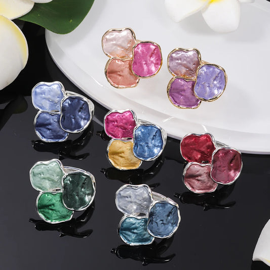 Summer Colorful Modern Statement Rings