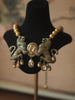 Magnificent Lion Shaped Vintage Pearl Necklace - Unique Fashion Statement