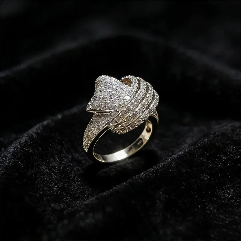 Seraphine Silver-Tone Pavé Ring – detail view 6