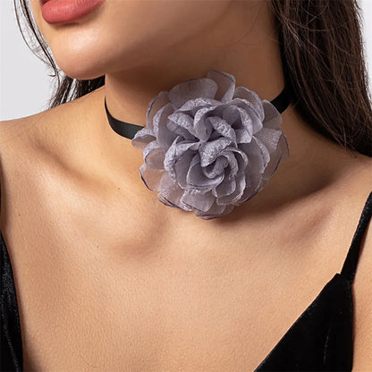 Gothic Rose Choker Necklace