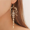 Scorpion Rhinestone Pendant Drop Earrings