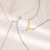 Vintage Charm Stainless Steel Pearl Pendant Necklace