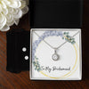 Elegant Eternal Hope White Gold Necklace and Clear CZ Earrings
