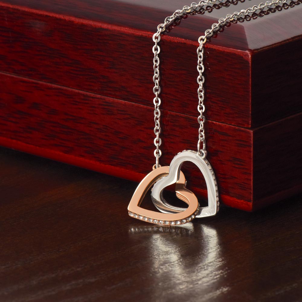 Eternal Love Gold Plated Heart Necklace with Cubic Zirconia