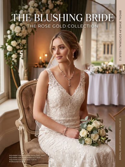 Rhinestone Bridal Jewelry Set – Wedding Necklace, Earrings & Bracelet Set - Jewelry Sets from Glam Duchess