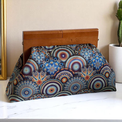 Oversized Handmade Clutch Bag Mosaic Pattern | Unique Statement Purse  & Artisan Accessory, Evening Bag