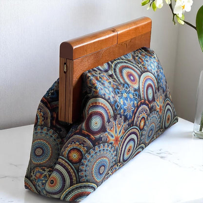 Oversized Handmade Clutch Bag Mosaic Pattern | Unique Statement Purse  & Artisan Accessory, Evening Bag