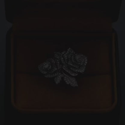Rosette Pavé Statement Ring