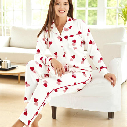 Premium Quality Long Sleeve Button-Down Pajama Set