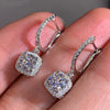 Elegant Geometric Bridal Drop Earrings